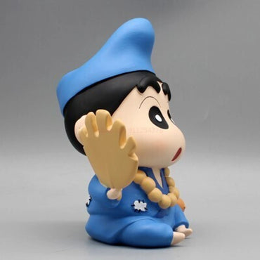 Crayon Shin-chan Monk PVC Action Figure – 13.5cm Anime Collectible Statue | Cute Shin Chan Decorative Toy, Desk Decor & Gift for Kids and Collectors