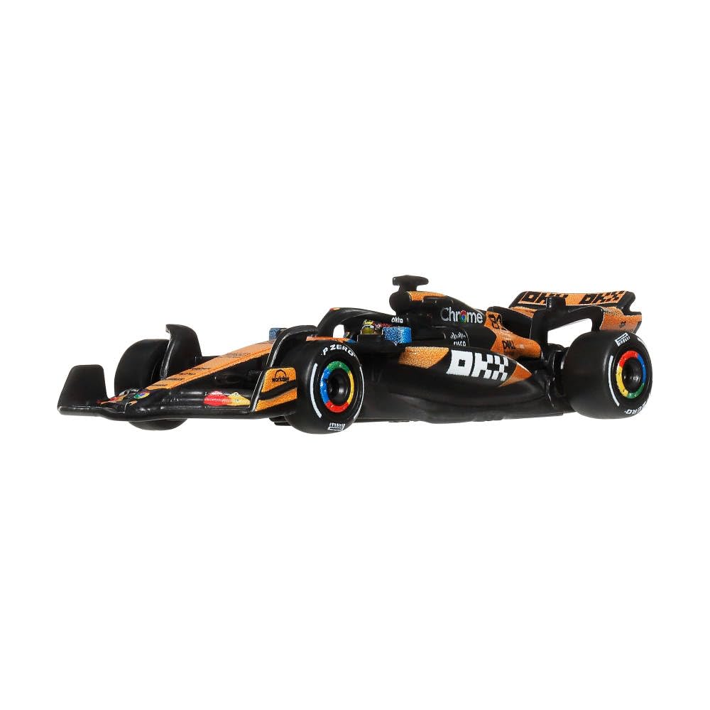 Hot Wheels Premium McLaren #81 Formula 1 Team 2025 Die-Cast Car – 1:64 Scale F1 Racing Model | Real Riders | Metal/Metal Collectible