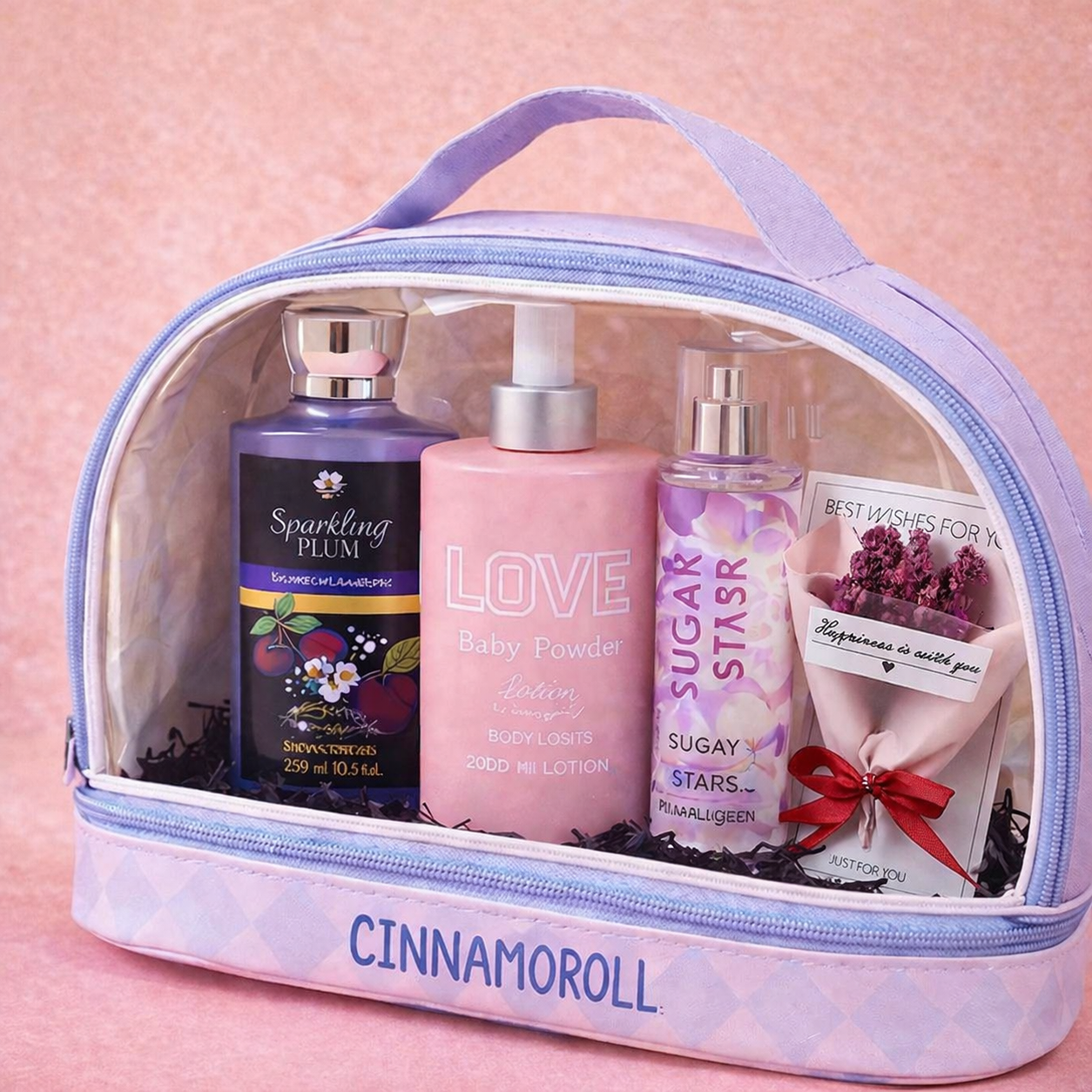 Soft Glow Self-Care Kit 💖 (Plum, Powder ,Flowers & Mist Combo)