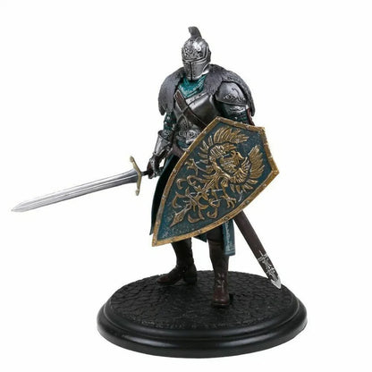 18CM Medieval Knight Warrior PVC Action Figure with Sword & Shield – Round Table Knight Collectible Statue | Fantasy Armor Warrior Model for Home Decor, Desk Display & Gifts