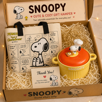 Snoopy Cozy Essentials Gift Hamper – Cute & Aesthetic 2-in-1 Everyday Lifestyle Combo