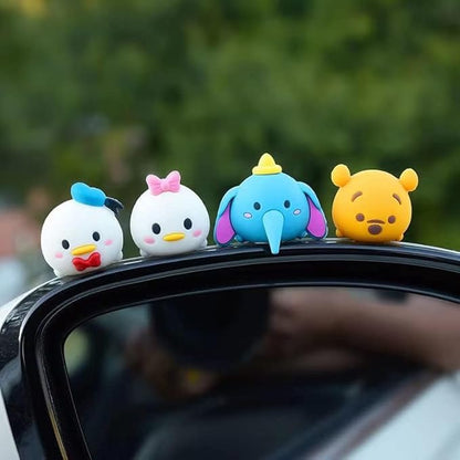 Disney Tsum Tsum Mini PVC Figure Set (Pack of 6) – Mickey, Minnie, Winnie the Pooh, Donald Duck, Daisy Duck & Dumbo | Cute Collectible Desk Toys | Kawaii Cartoon Miniatures