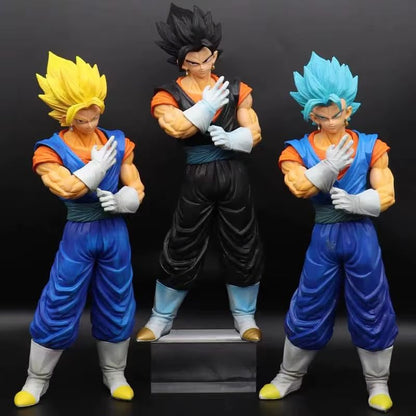 32cm Vegito Action Figure | Dragon Ball Z Super Saiyan Blue, Super Saiyan & Base Form Anime PVC Collectible Statue | Premium DBZ Display Model (1 Piece)
