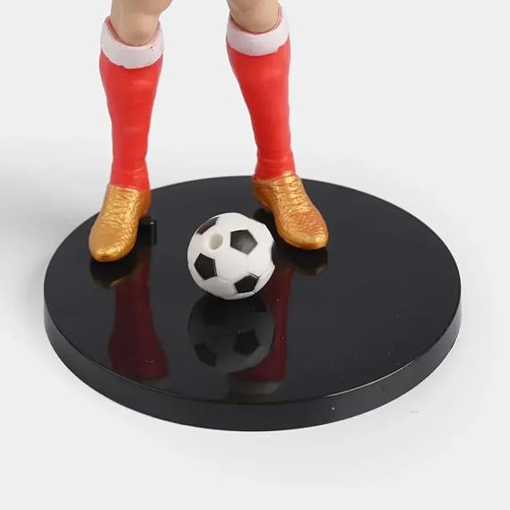 Cristiano Ronaldo Portugal #7 Football Action Figure – 22cm Collectible Soccer Player Statue with Ball & Display Stand | CR7 Fan Gift | FIFA Football Collectible Toy