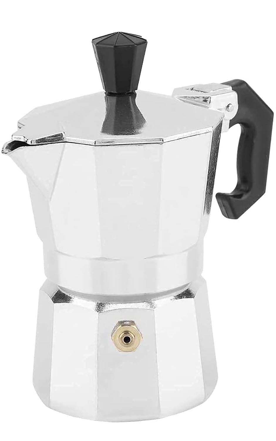 Moka Pot Stovetop Espresso Coffee Maker – Italian Style Manual Coffee Brewer with Removable Filter Basket