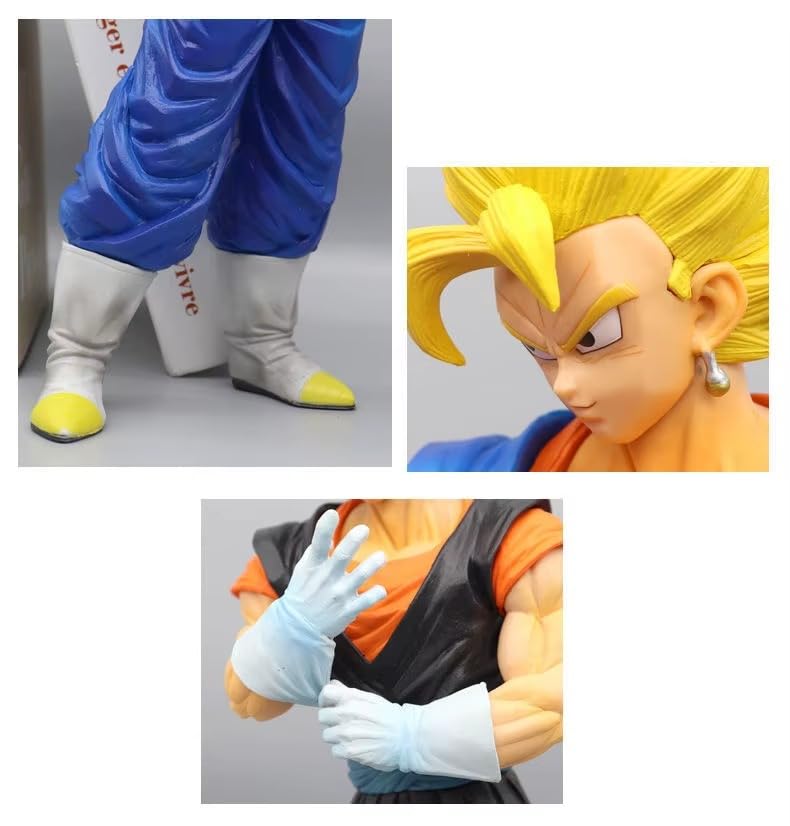 32cm Vegito Action Figure | Dragon Ball Z Super Saiyan Blue, Super Saiyan & Base Form Anime PVC Collectible Statue | Premium DBZ Display Model (1 Piece)