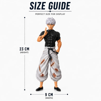 Jujutsu Kaisen Gojo Satoru Action Figure 23CM | Interchangeable Face Version | Anime PVC Collectible Statue | Gojo Figure for Desk, Home & Gifts