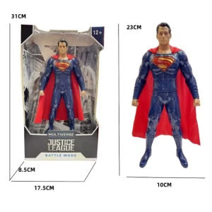 9-Inch Superman Action Figure – 23CM Movable PVC Superhero Collectible Toy | Rotatable Joints | Justice League Inspired