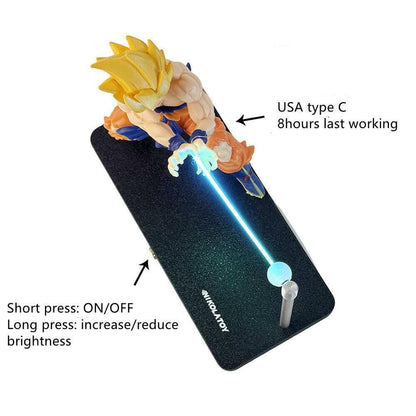 Dragon Ball Z LED Figure Base Stand – Premium Display Stand for Goku Action Figures | Anime Light-Up Showcase Platform