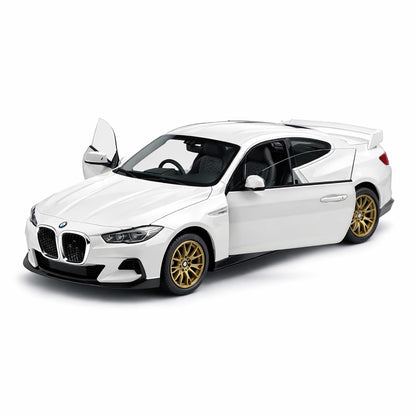 BMW 3.0 CSL Official Licensed 1:42 Scale Die Cast Model Car – Premium Metal Collectible with Opening Doors | White