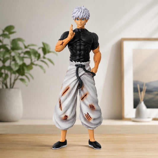 Jujutsu Kaisen Gojo Satoru Action Figure 23CM | Interchangeable Face Version | Anime PVC Collectible Statue | Gojo Figure for Desk, Home & Gifts