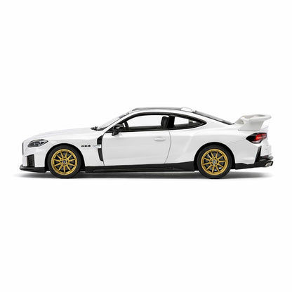 BMW 3.0 CSL Official Licensed 1:42 Scale Die Cast Model Car – Premium Metal Collectible with Opening Doors | White