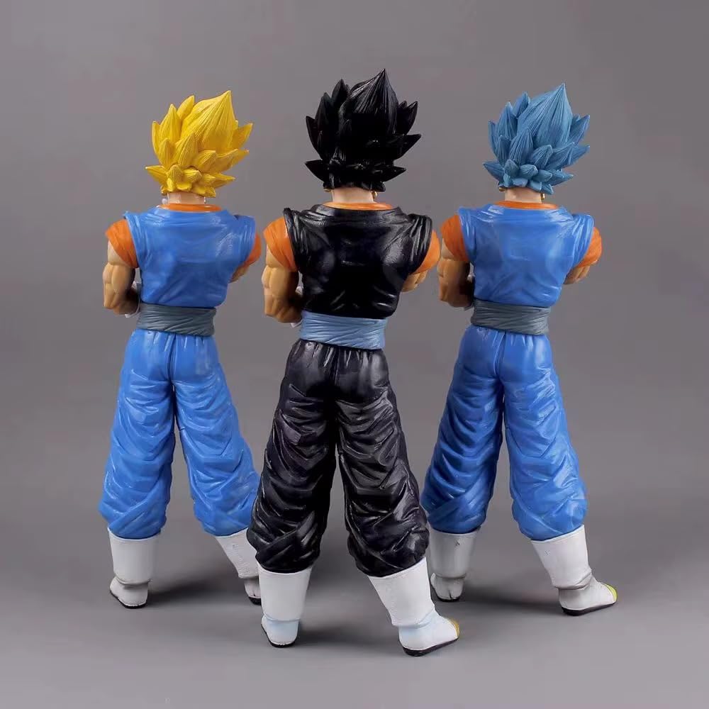 32cm Vegito Action Figure | Dragon Ball Z Super Saiyan Blue, Super Saiyan & Base Form Anime PVC Collectible Statue | Premium DBZ Display Model (1 Piece)