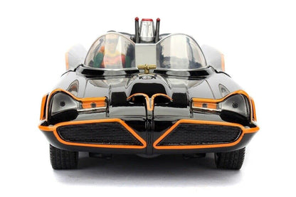 Jada Toys DC Comics Batman Classic TV Series Batmobile with Batman Figure Diecast Collection Set B 1:32 Scale | Official Licensed Metal Model Car & Collectible Action Figure