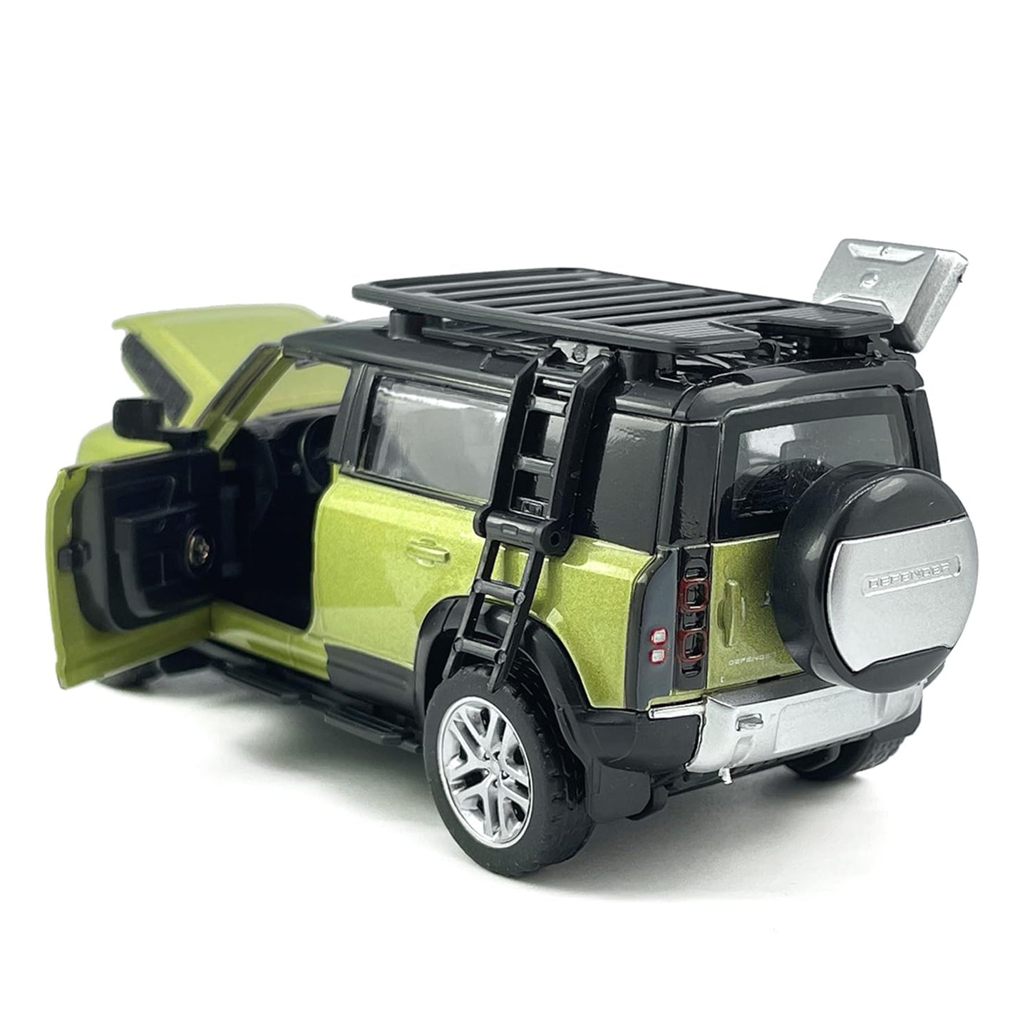 CCA 1:43 Land Rover Defender 110 DIY Diecast Model Car with Detachable Parts | Licensed Alloy SUV Toy Car | Openable Doors | Mix Colour Collectible Scale Model