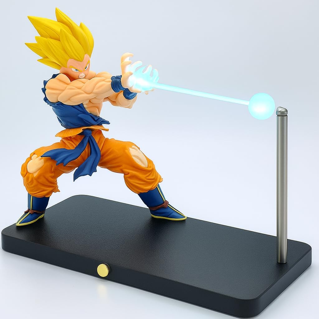 Dragon Ball Z LED Figure Base Stand – Premium Display Stand for Goku Action Figures | Anime Light-Up Showcase Platform