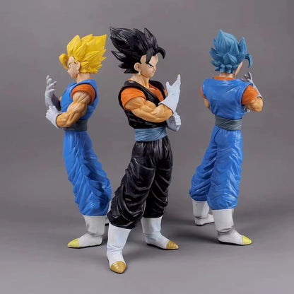 32cm Vegito Action Figure | Dragon Ball Z Super Saiyan Blue, Super Saiyan & Base Form Anime PVC Collectible Statue | Premium DBZ Display Model (1 Piece)