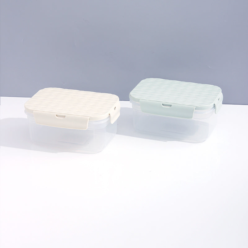 Medium Airtight Food Storage Box with Stripes Lid 1200ml/40.5fl.oz.