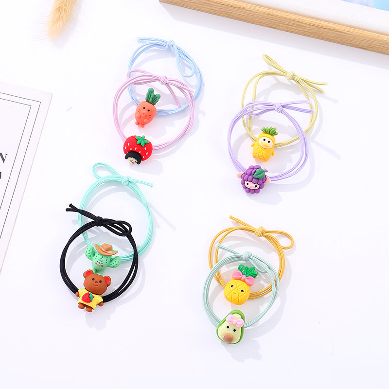Lovely Fruit Plant Bow Hair Tie 2 PCS