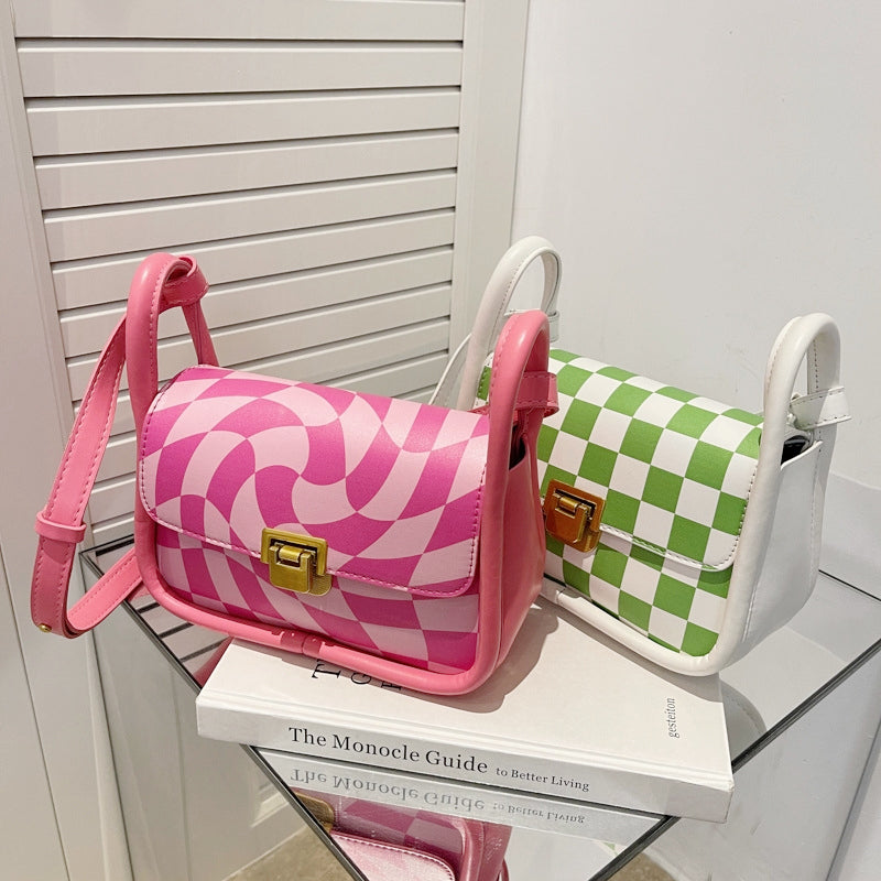 Stylish Checks Shoulder Bag