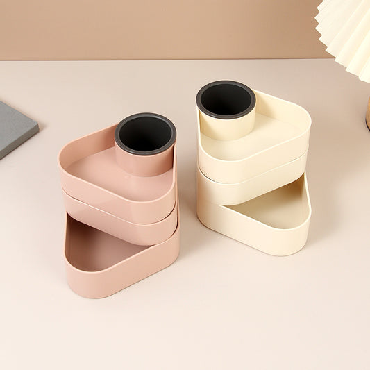 Rotating Multi-layer Plastic Storage Container