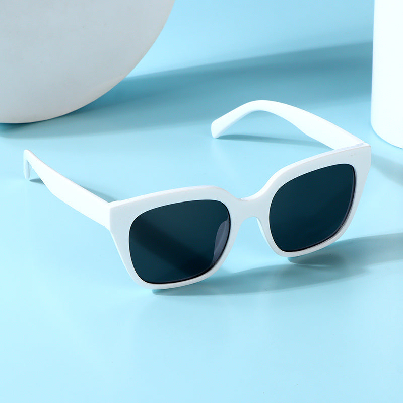 Ins Style Series Vintage Square Women's Sunglasses (White)