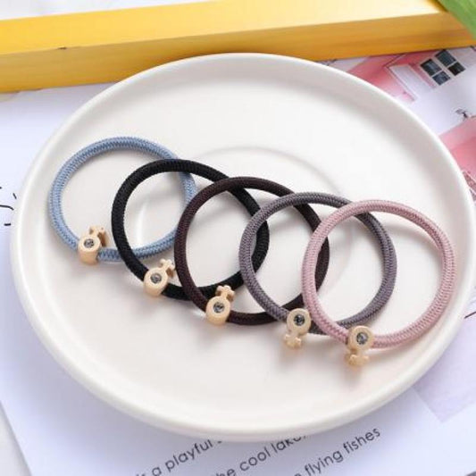 Simple Preppy Style Hair Rope (1 Pair)