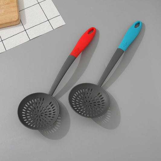Nylon Skimmer Ladle For Non-Stick Pan (Red/Blue)