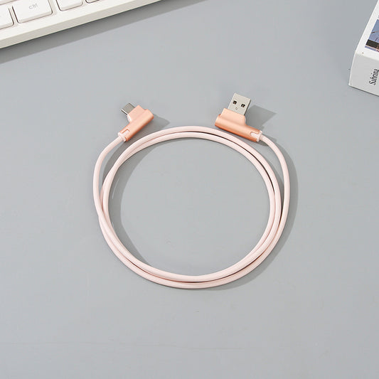 Angle USB Type-C Cable (Pink)