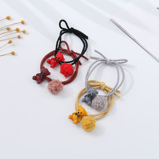 Lovely Bear Design Hair Rope