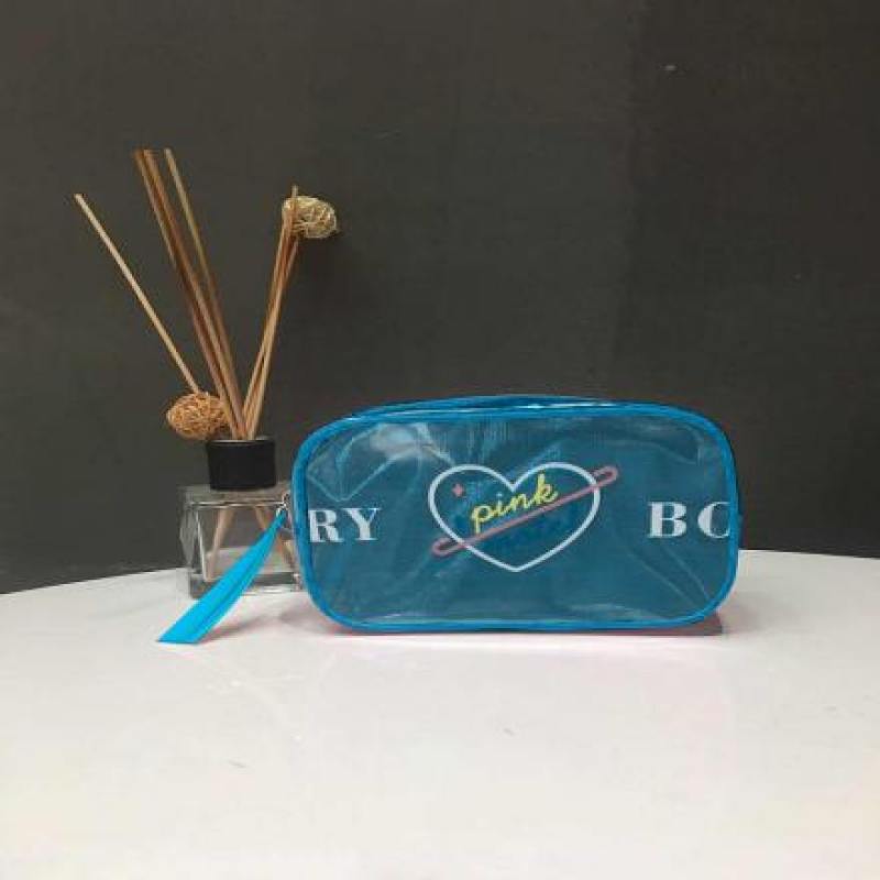 Trendy Vogue Rectangular Cosmetic Bag (Blue)