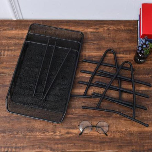 3 Tiers Mesh Storage Document Organizer