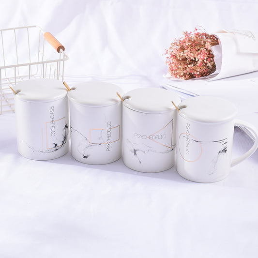 Simple Style Marbling Ceramic Mug