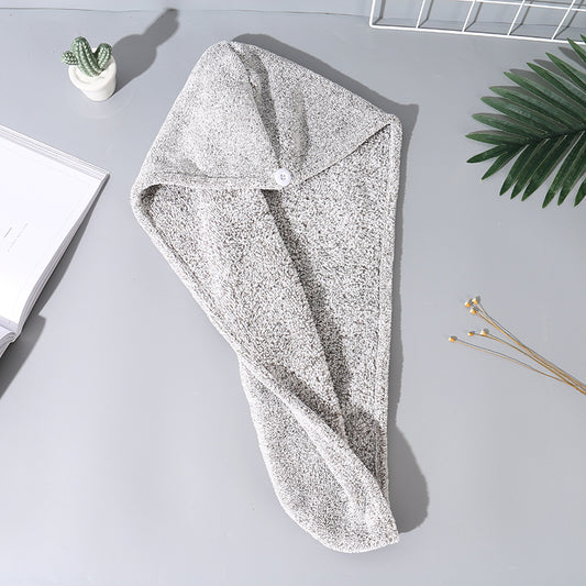Bamboo Charcoal Fiber Hair Wrap Towel