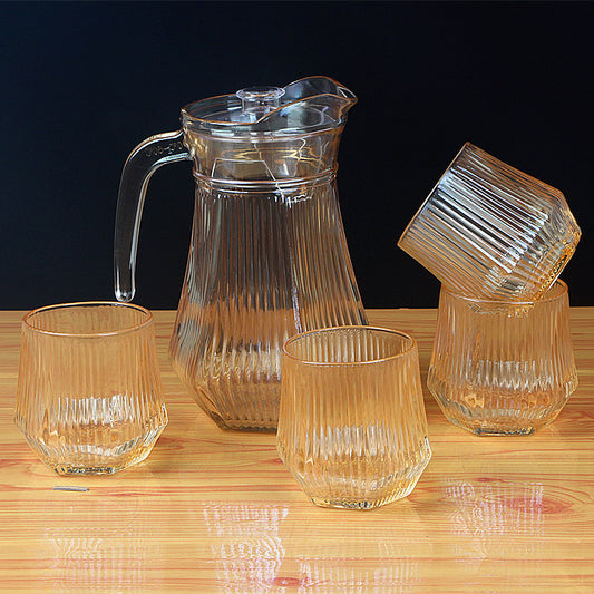 Retro Nordic Hexagonal Kettle with 4 Cups