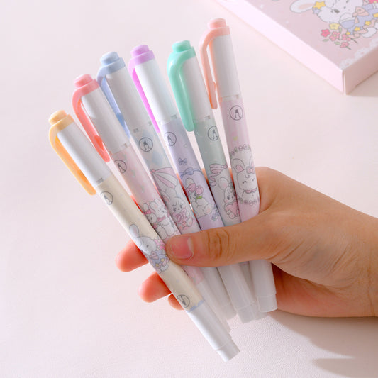 Cotton Bunny Double Headed Highlighter Pen