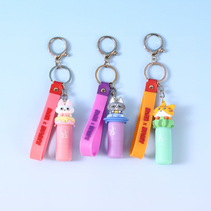 Meow Meow Highlighter Keychain