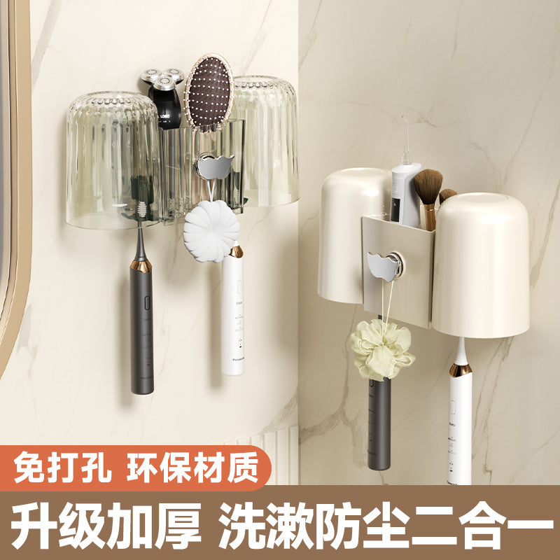 Light luxury toothbrush shelf