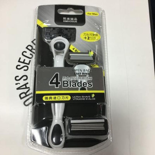Lighting Razor with 4 Blades For Men(Replaceable Head)