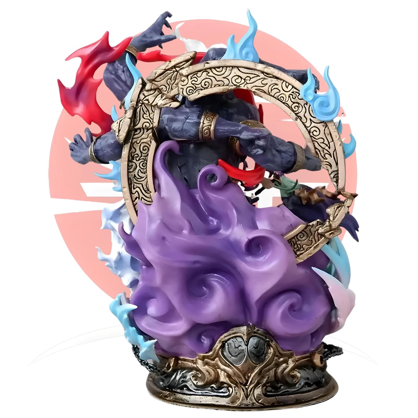 One Piece Roronoa Zoro vs Asura Battle Resin Statue – Premium Anime Collectible Figure with Dragon & Demon Effect | Large PVC Action Figure | Manga & Anime Display Model for Collectors