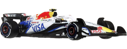 Hot Wheels Premium 2025 F1 Visa Cash App RB Formula One Team Car #30 – 1:64 Diecast Metal Model with Real Riders
