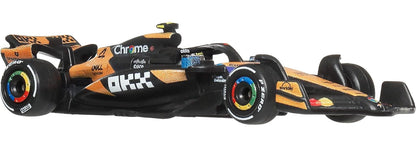 Hot Wheels Premium McLaren Formula 1 Team 2025 Die-Cast Car – 1:64 Scale F1 Racing Model | Metal/Metal Real Riders Collectible