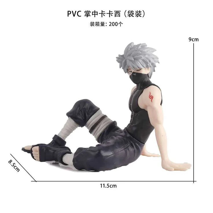 Kakashi Hatake Sitting Figure – Naruto Anime PVC Action Figure | Mini Kakashi Collectible Statue (9 cm)