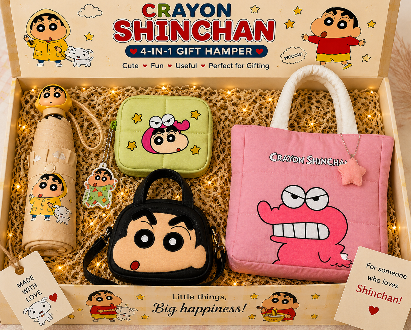Crayon Shinchan Travel Essentials 4-in-1 Hamper