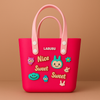 Labubu Kawaii Crocs EVA Bag with Charms – (23*19*13cm)