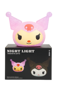 Kawaii Cartoon Character Night Light – Hello Kitty, Kuromi & Stitch LED Lamp for Kids Bedroom, Bedside & Home Decor