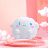 Pompompurin, Cinnamoroll & Hello Kitty Cute Vinyl Night Lamp – Button Operated LED Bedside Light Lamp