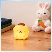 Pompompurin, Cinnamoroll & Hello Kitty Cute Vinyl Night Lamp – Button Operated LED Bedside Light Lamp