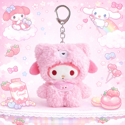 My Melody Kawaii Sanrio Gift Hamper – 10 Items Cute Gift Box Set with Pillow, Neck Cushion, Pencil Case, Light Lamp & Accessories