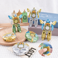 2-in-1 Transformer Robot Spinner Toy | Spinning Ball to Robot Transforming Action Figure for Kids